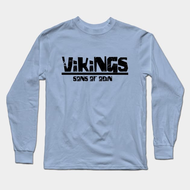 Vikings - sons of odin Long Sleeve T-Shirt by yukiotanaka